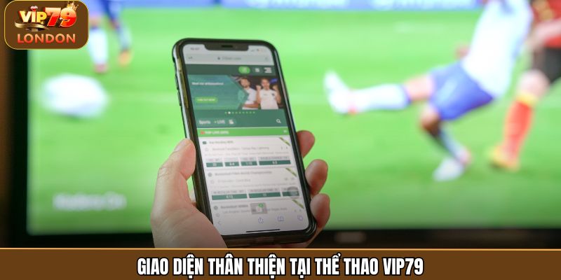 Giao diện thân thiện tại thể thao Vip79